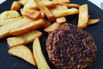 steak vegetal vegetarien vegan champignons lentilles soja rapide fait maison economique pas cher au four avoine